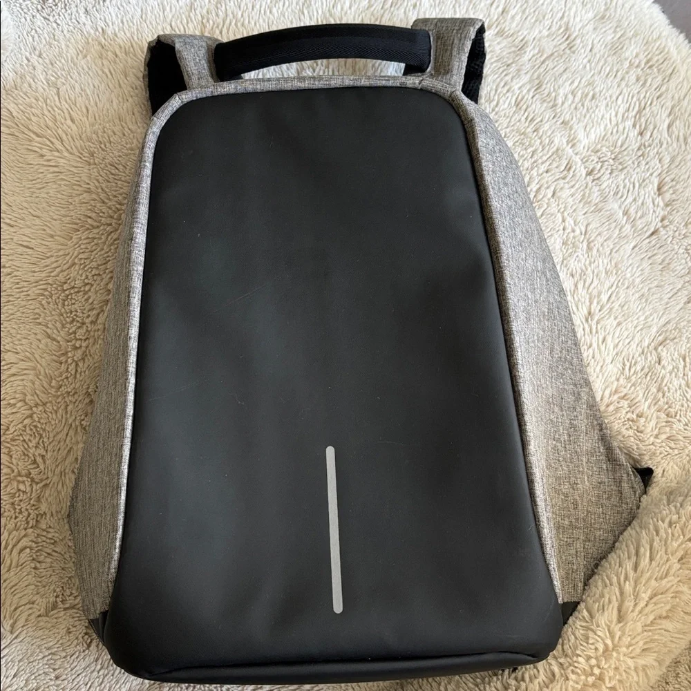 XD Design Anti-Theft Backpack heather gray black laptop bag shock proof